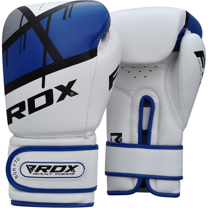Боксерские перчатки RDX BGR-F7 синие, 10 унций