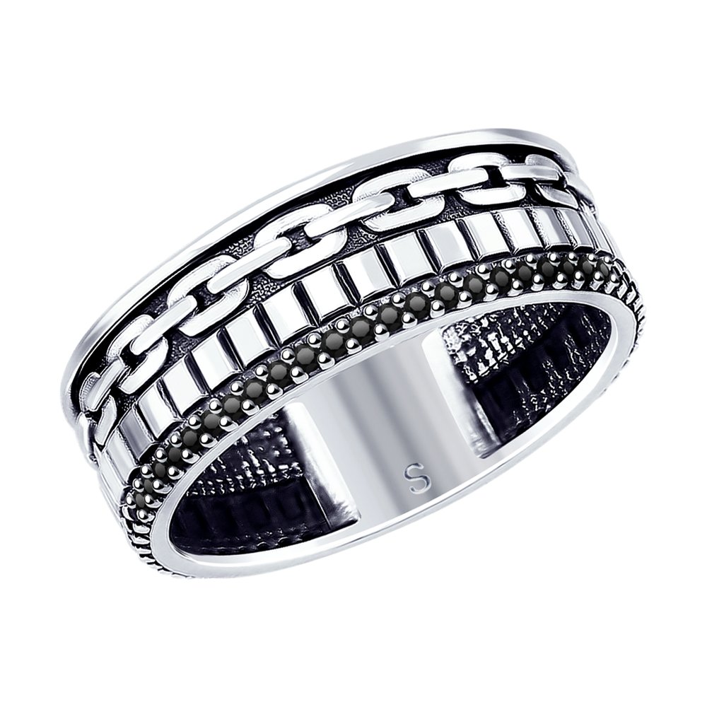 

Кольцо из серебра р.  SOKOLOV 95010121, фианит, 95010121