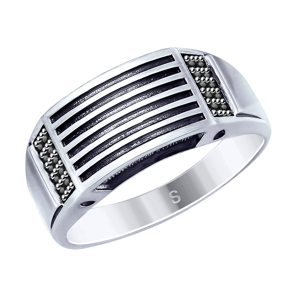 

Кольцо из серебра р.  SOKOLOV 95010122, фианит, 95010122