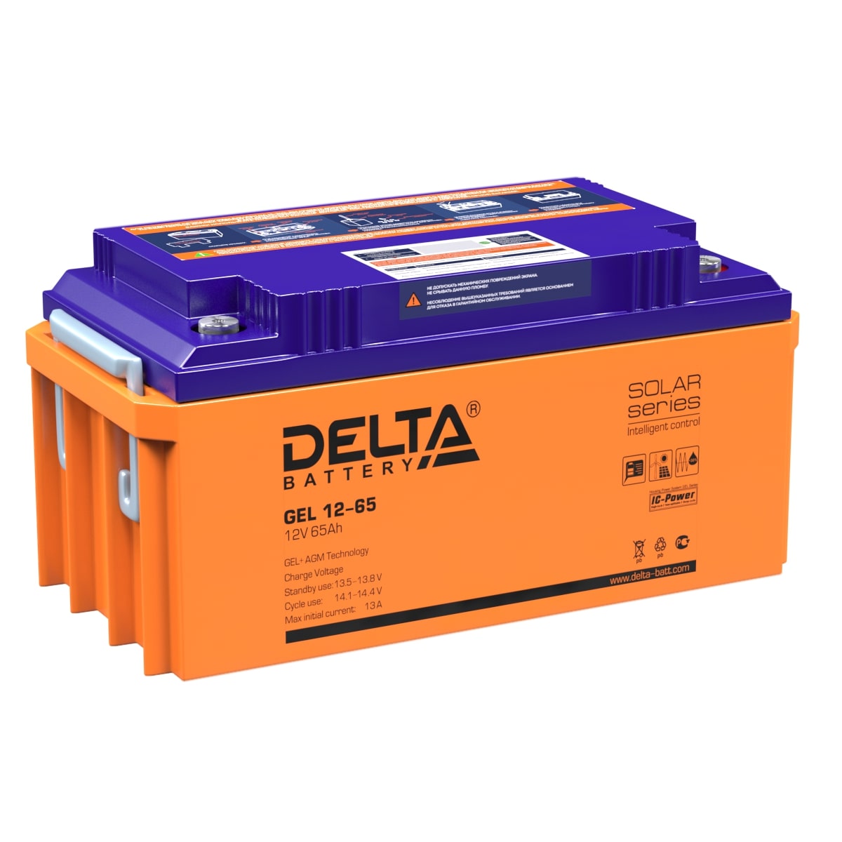 Аккумулятор DELTA GEL 12-65