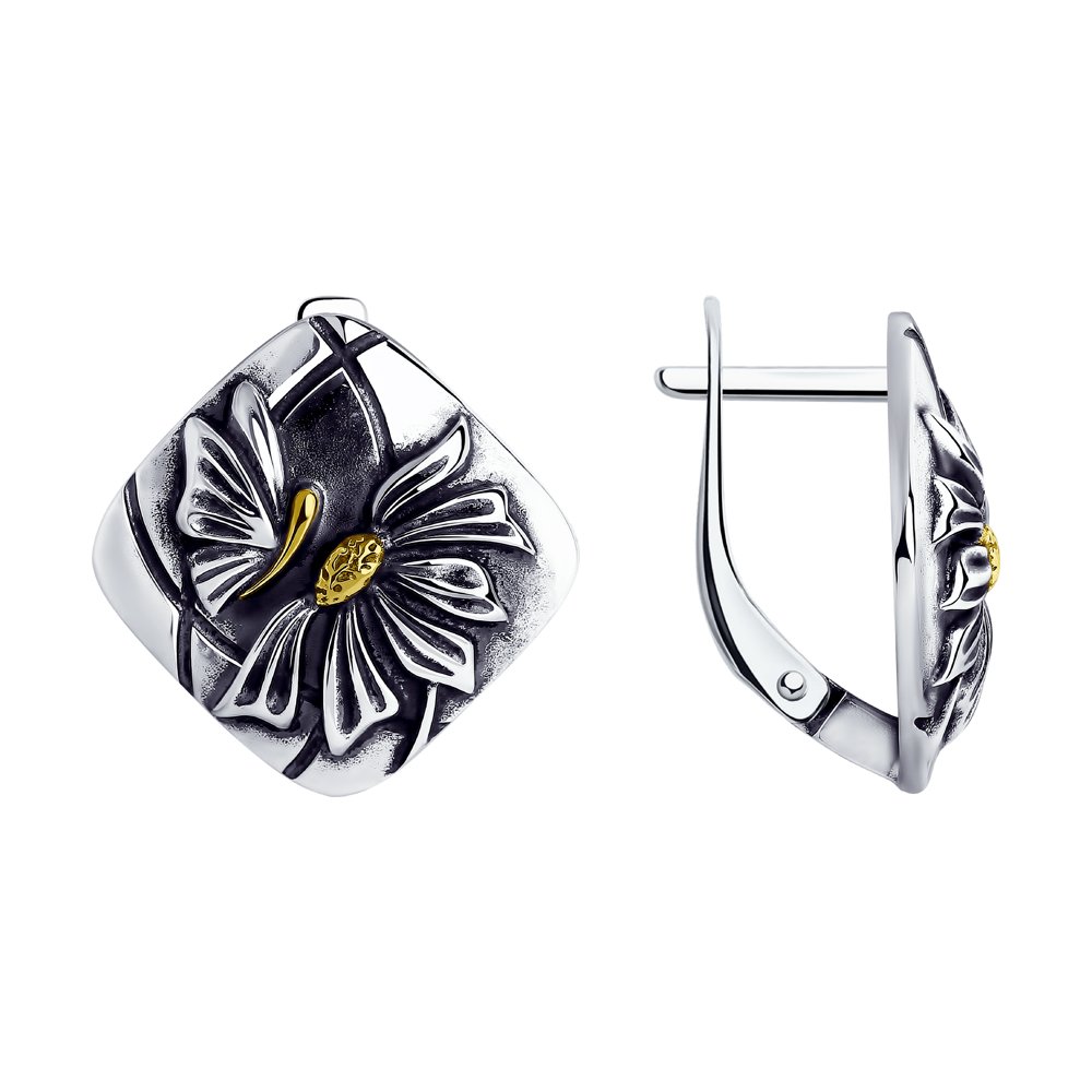 

Серьги женские из серебра Diamant 95-120-00813-1, без вставки, 95-120-00813-1