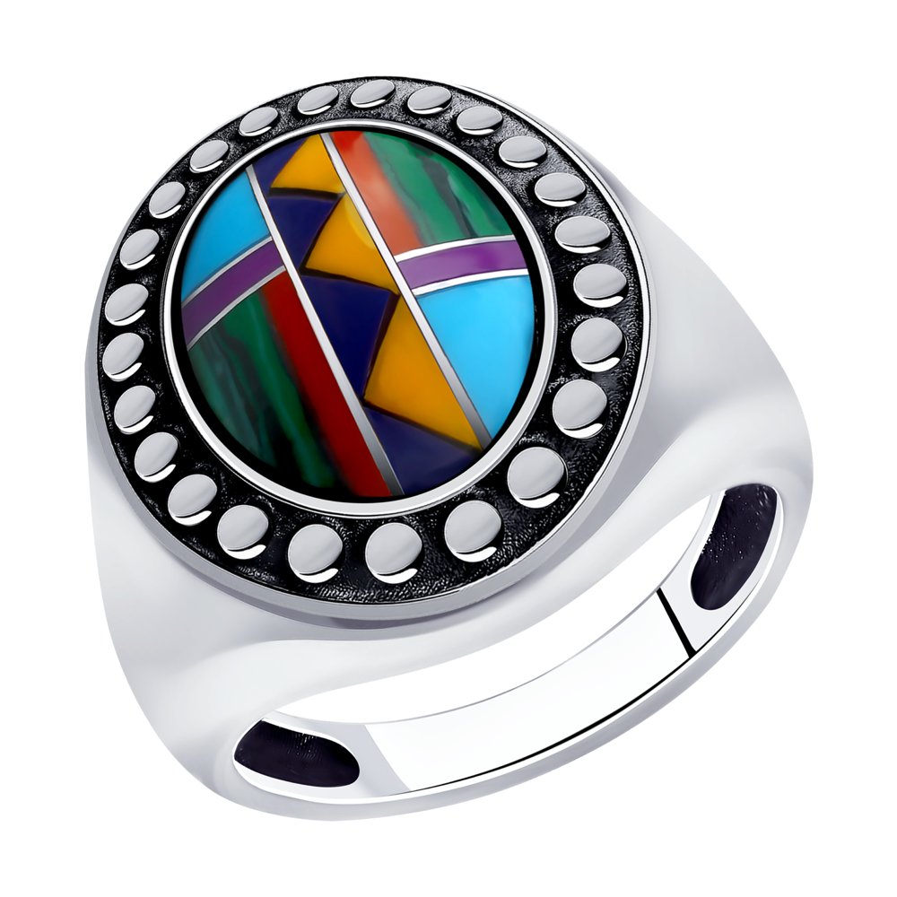 

Кольцо из серебра с бирюзой р. 19 Diamant 95-310-00848-1, 95-310-00848-1