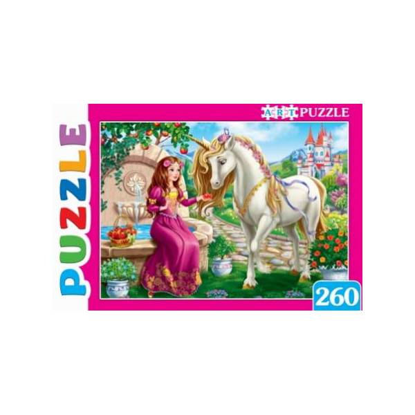 

Пазлы Artpuzzle Прекрасная принцесса и единорог ПА-0604