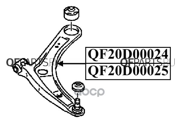 фото Рычаг подвески quattro freni qf20d00025