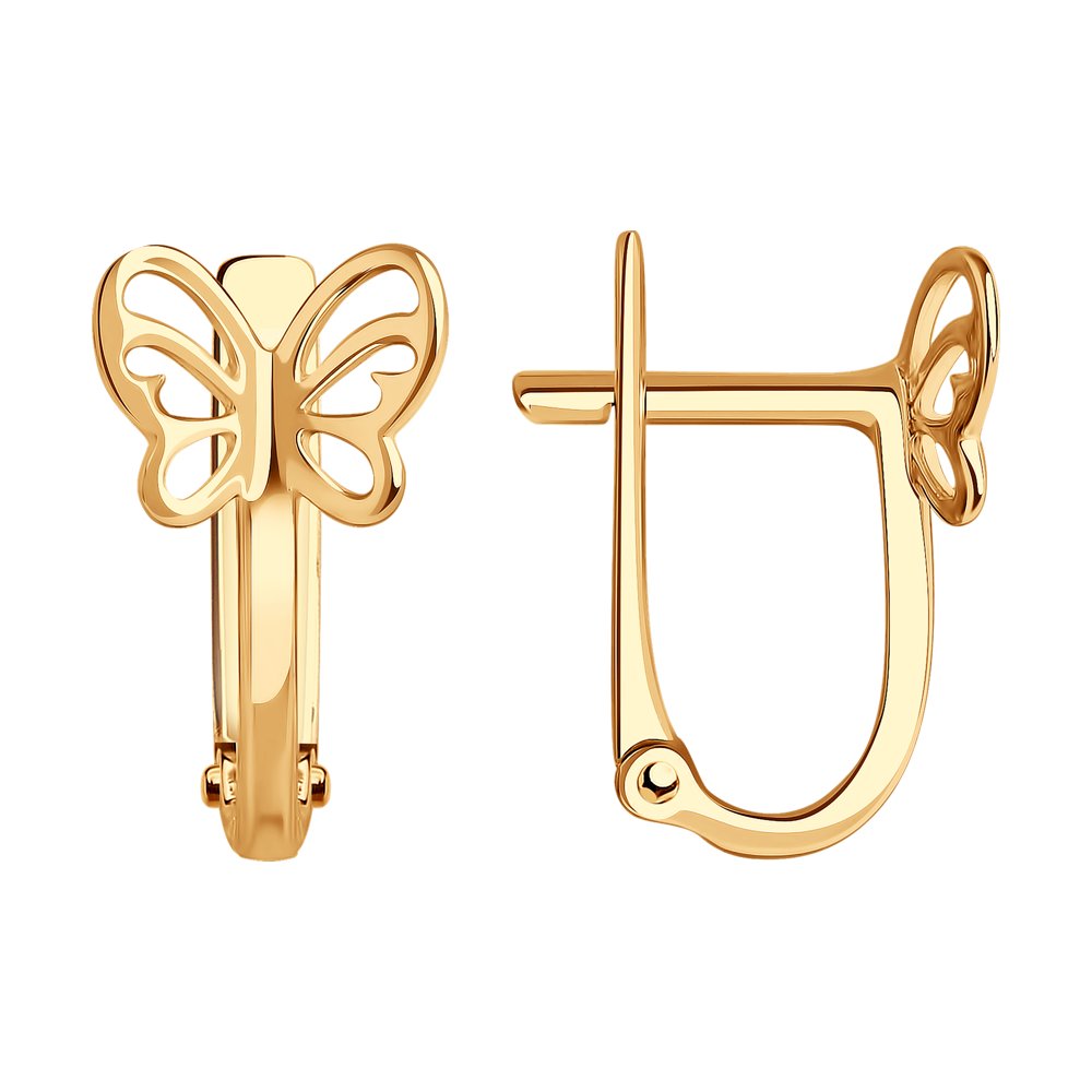 

Серьги женские из золота SOKOLOV 029059, без вставки, 029059