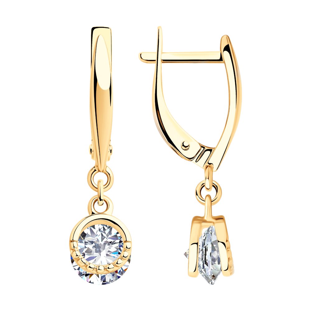 

Серьги женские из серебра SOKOLOV 93021049, фианит, 93021049