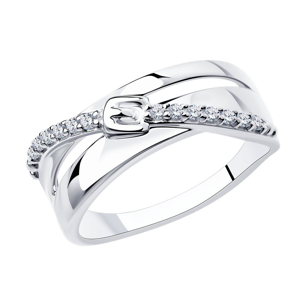 

Кольцо из серебра с фианитом р. 16.5 Diamant 94-110-00802-1, 94-110-00802-1