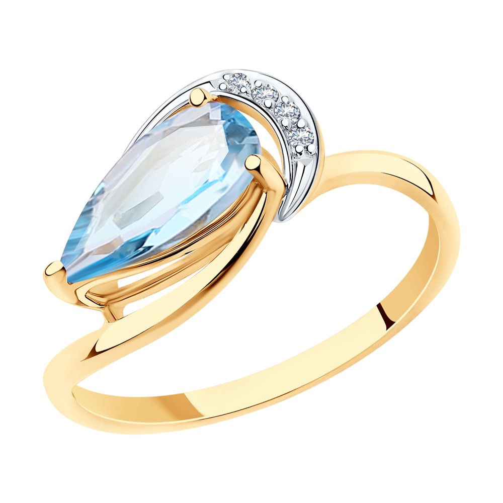 

Кольцо женское Diamant 51-310-00620-1 р.18