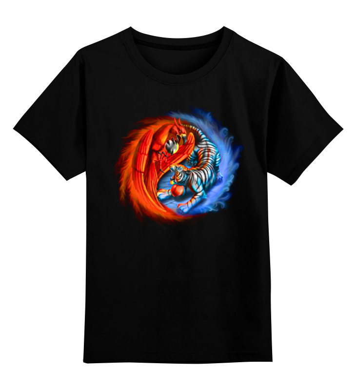 

Детская футболка классическая Printio Yin yang, р. 128, Черный, 0000000678063