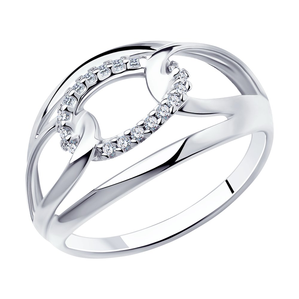 фото Кольцо женское diamant 94-110-00701-1 р.19.5