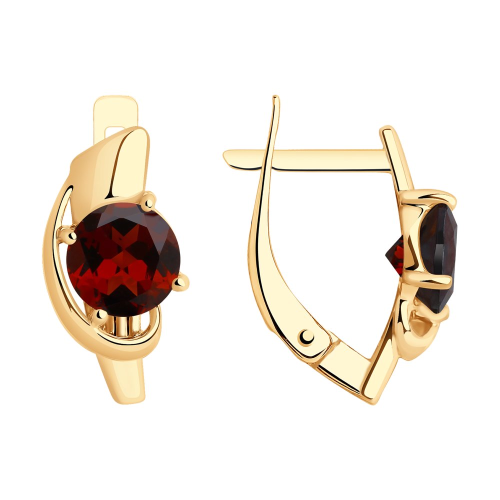 

Серьги женские из золота SOKOLOV 37727485, гранат, 37727485