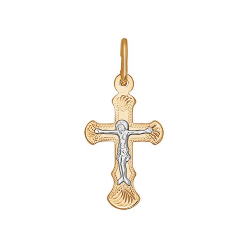 Подвеска из желтого золота/белого золота SOKOLOV 121145