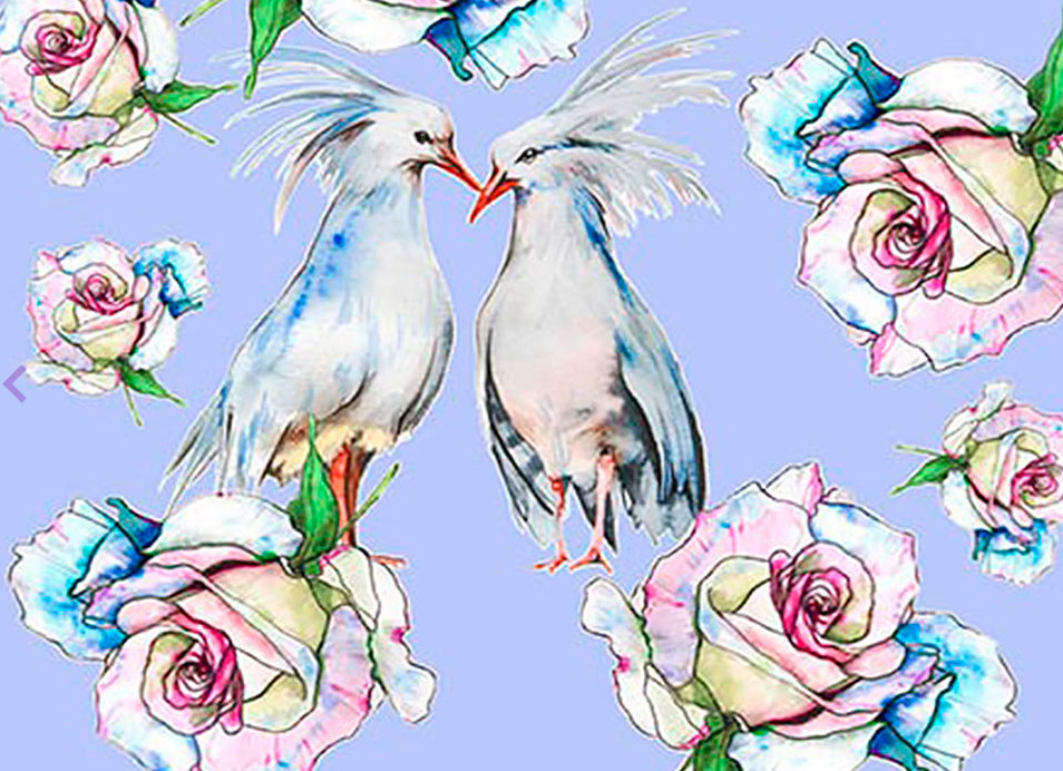 фото Набор для рисования по номерам тм цветной влюбленные птицы