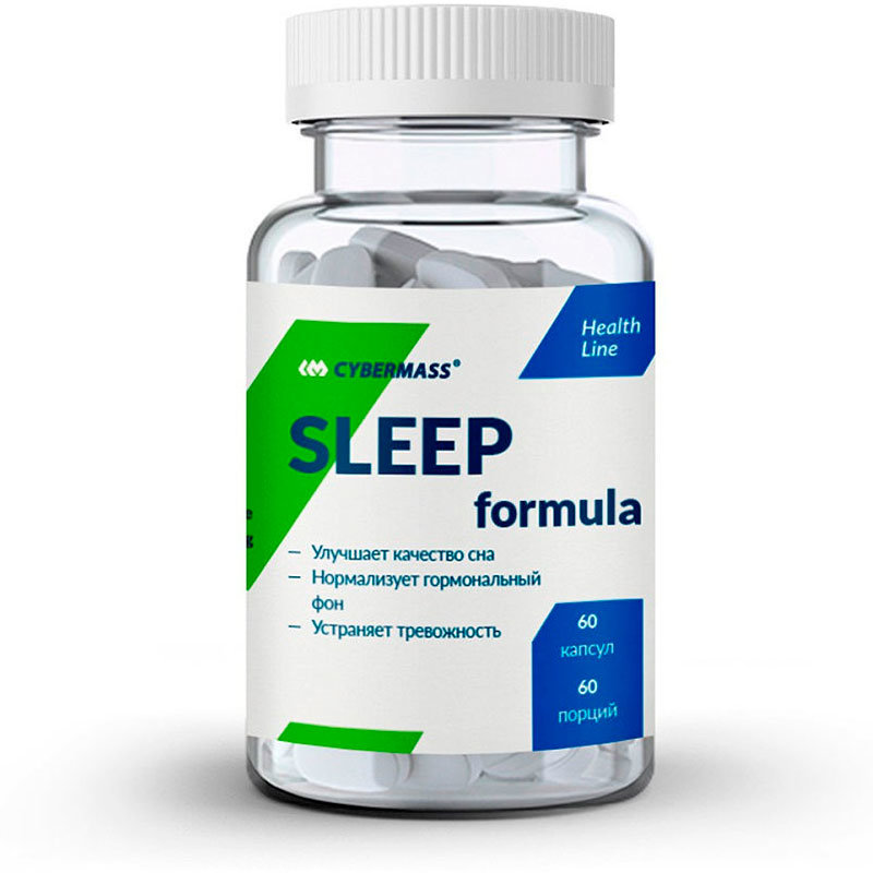 

Добавка для сна CYBERMASS Sleep Formula (60 капсул)