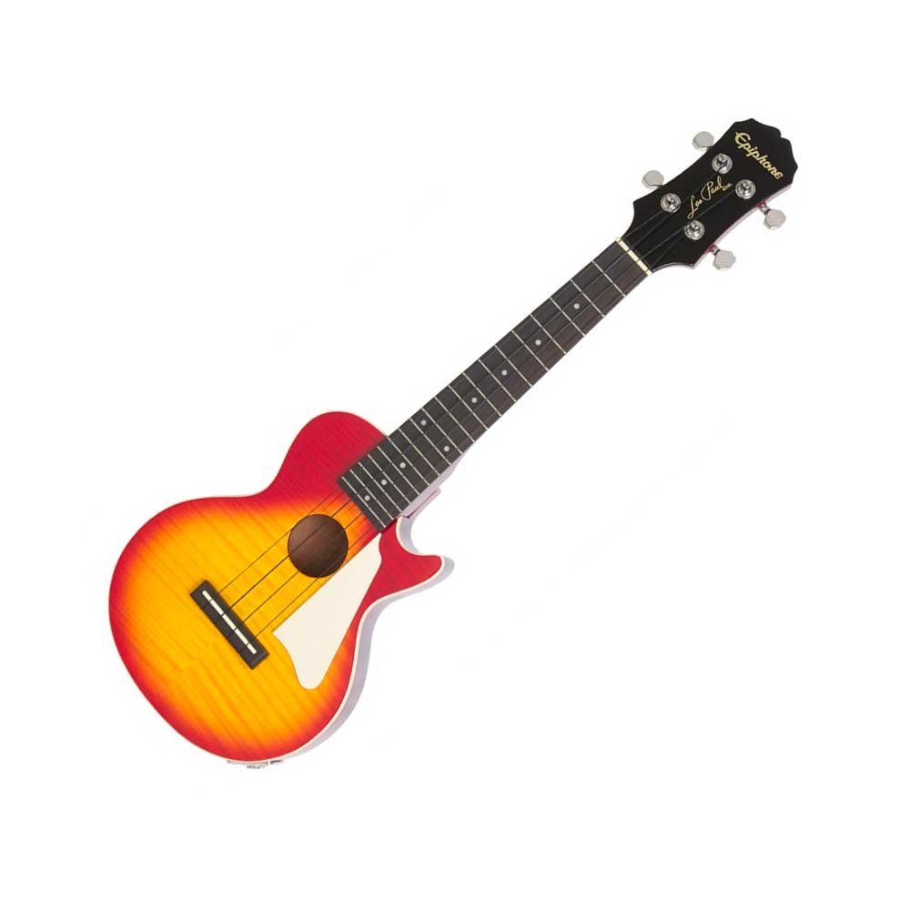 Электроукулеле концерт Epiphone Les Paul AC/EL Ukulele Heritage Cherry Sunburst, Epiphone