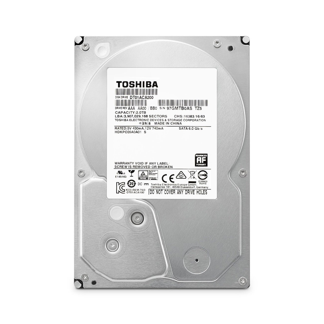 фото Жесткий диск toshiba 2тб (dt01aca200)