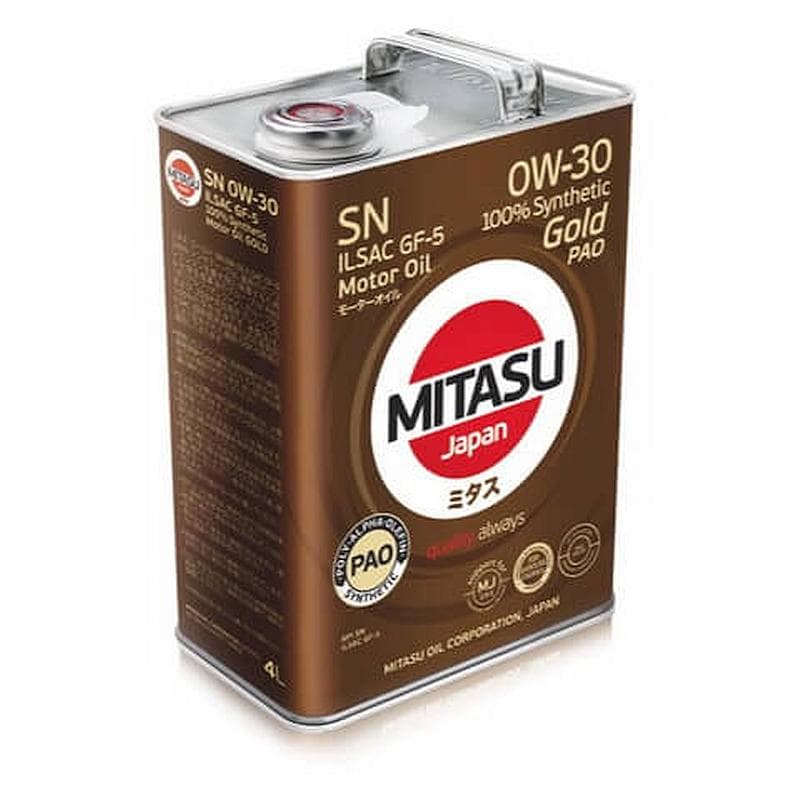 Моторное масло Mitasu Gold Pao 0W30 4 л