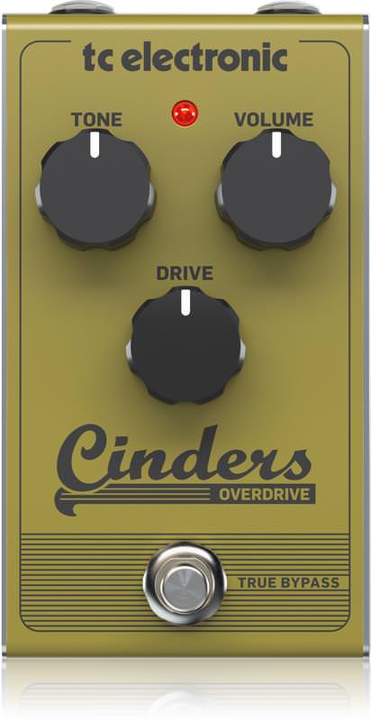 

Педаль эффектов для электрогитары TC ELECTRONIC CINDERS OVERDRIVE, Желтый