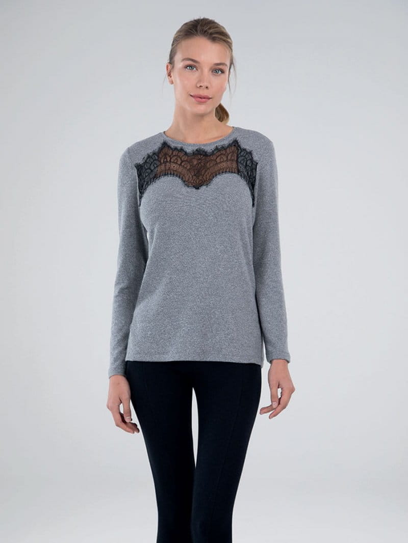 

Джемпер женский BlackSpade BS50092 серый S, BS50092