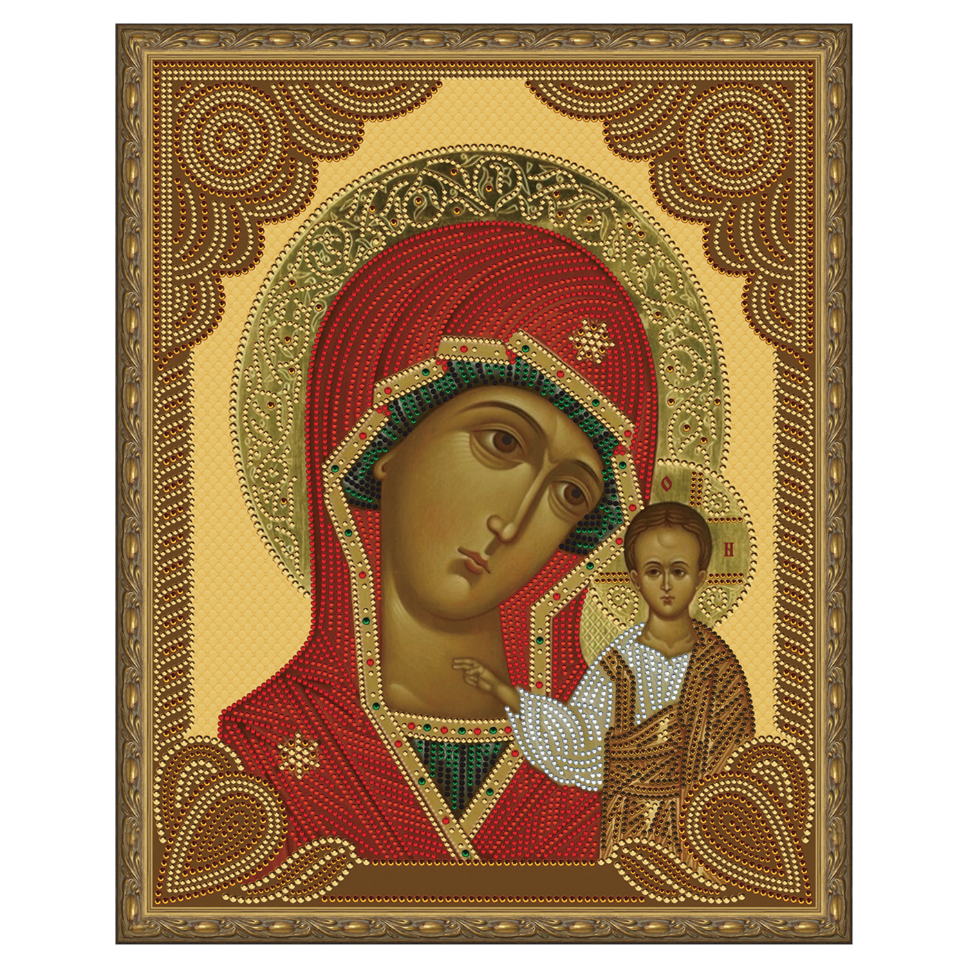 фото Алмазная мозаика molly казанская божия матерь