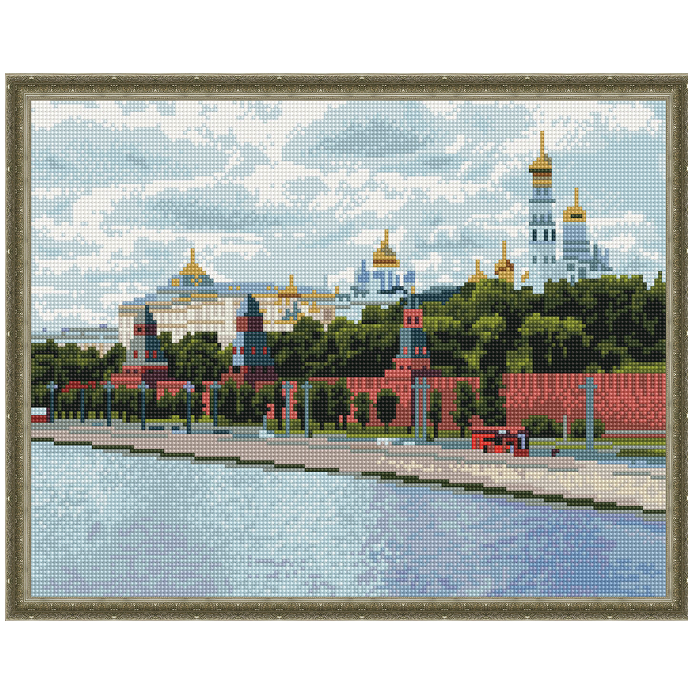 фото Алмазная мозаика molly москва.кремль сильвертойз