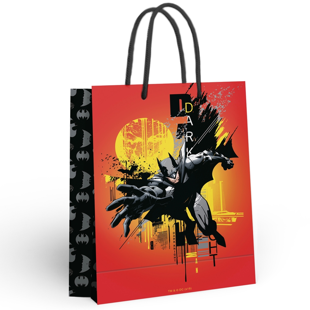 

Пакет подарочный большой Batman (оранжевый), 250x350x100 мм