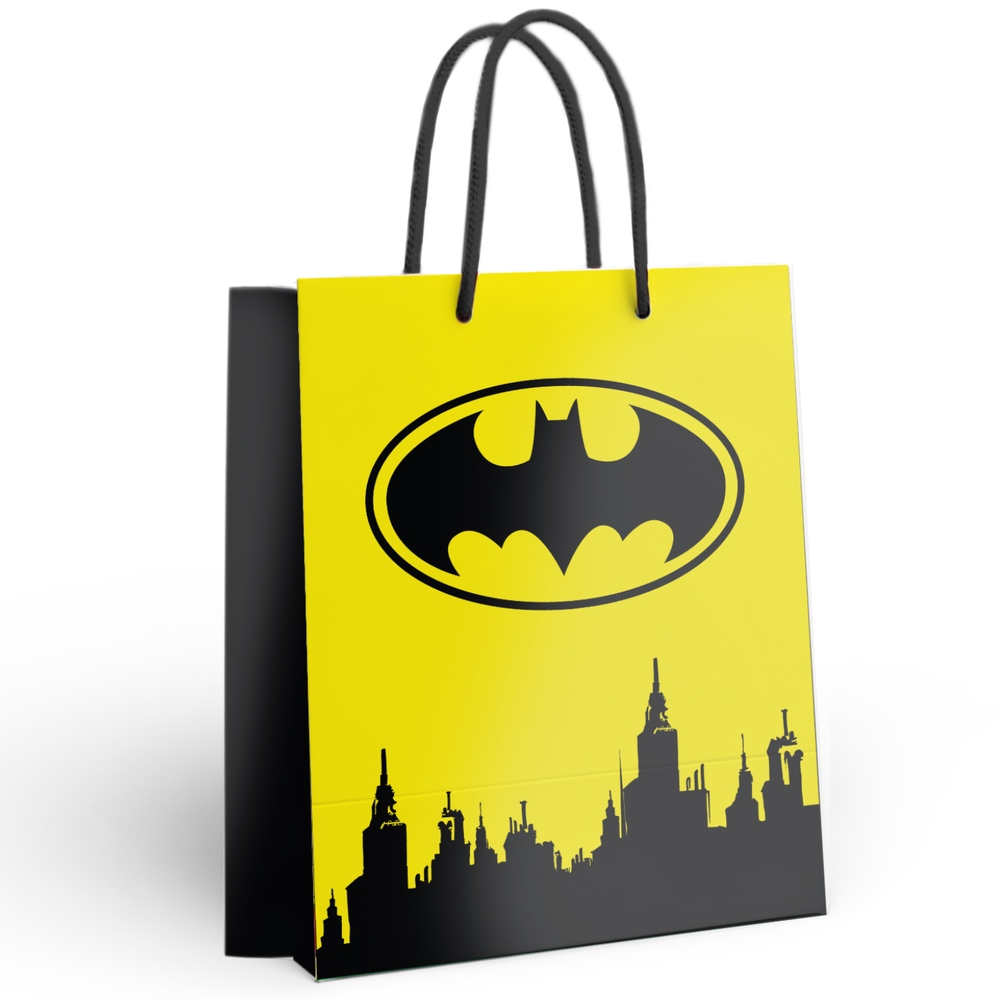 

Пакет подарочный большой Batman (желтый), 250x350x100 мм