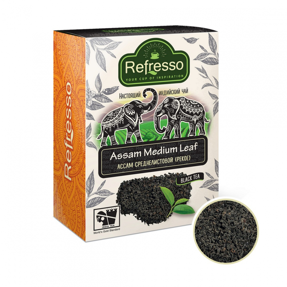 

Чай Refresso Assam Medium Leaf, черный среднелистовой, 100 гр