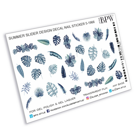 

Слайдер-дизайн BPW.style Голубые листья №5-1966