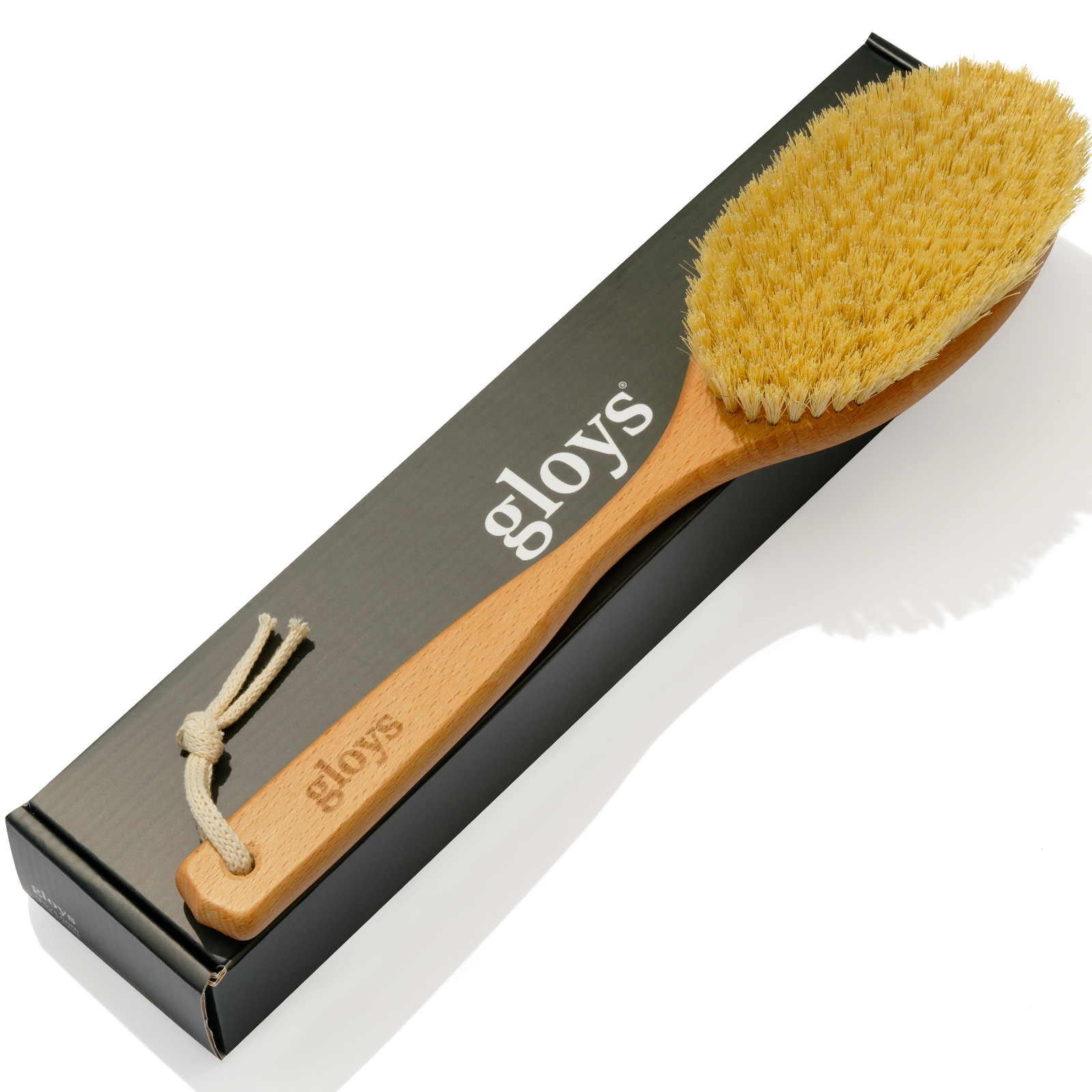 

Щетка для сухого массажа Gloys Cactus Plus 39 см, с волокнами кактуса