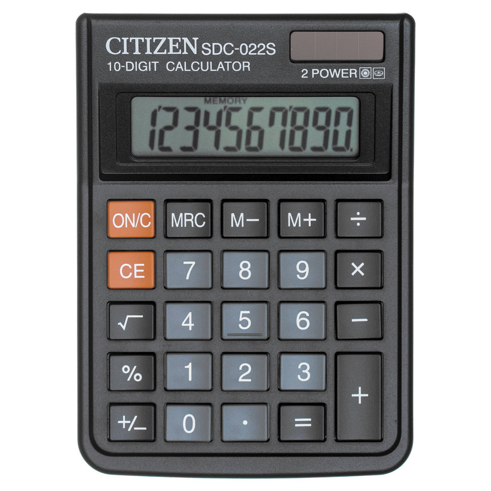 

Калькулятор настольный Citizen SDC-022S 10 разрядов 250327