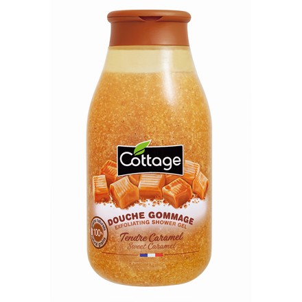 Гель-скраб для душа Cottage Sweet Caramel отшелушивающий, с ароматом карамели 270 мл dkny candy apples sweet caramel 50