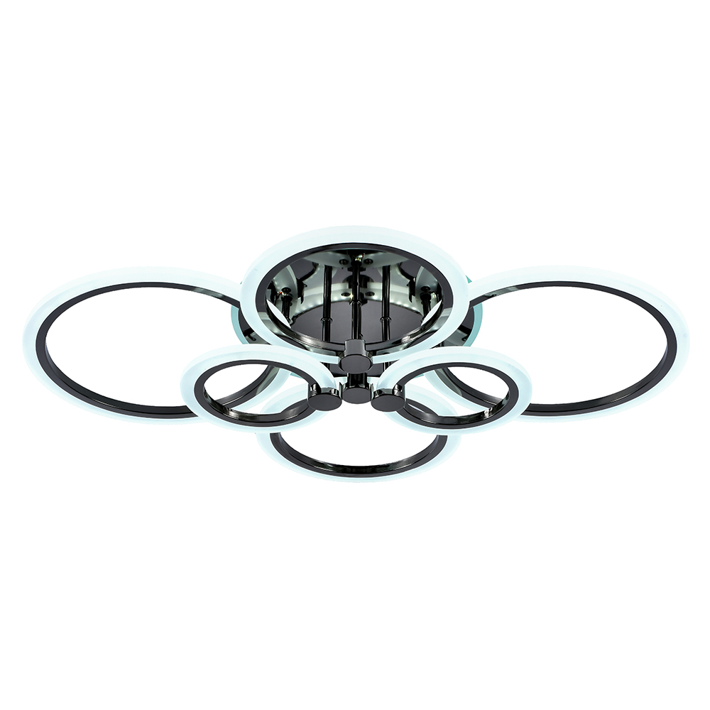 фото Светодиодная люстра 8076/6 pbk 132w+11w profit light