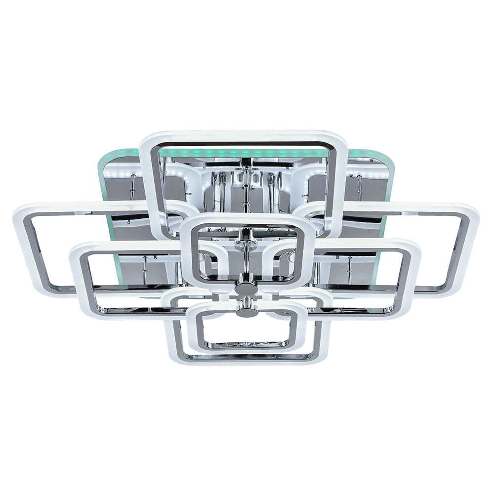 

Потолочная светодиодная люстра Profit Light 18070/8 CHR 304W+14W RGB диммируемая с ПДУ