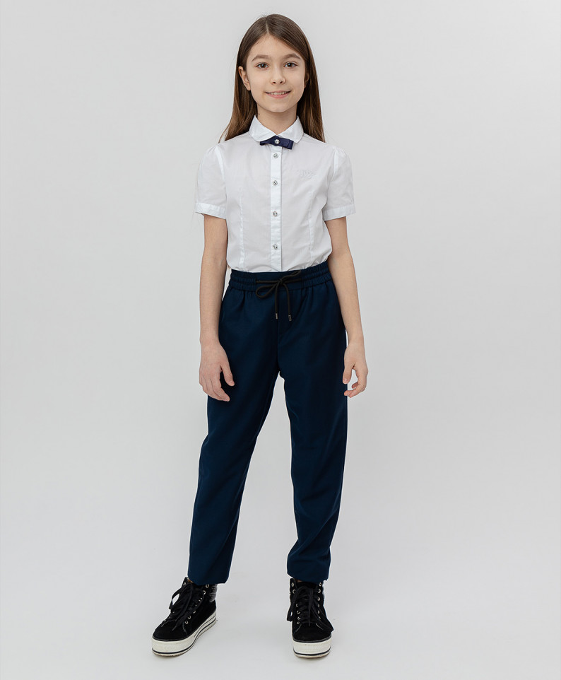 фото Синие брюки на шнурке button blue 220bbgs63031000, размер 122