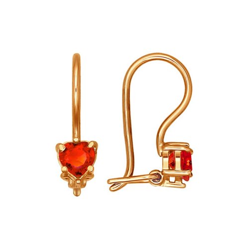 

Серьги из красного золота с корундом SOKOLOV 021934, 021934
