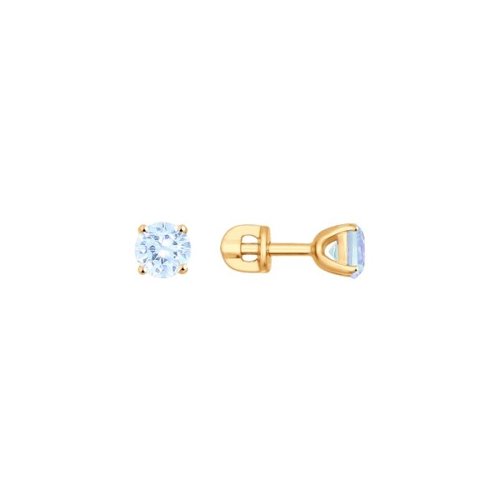 

Серьги женские из золота SOKOLOV 026927, фианит, 026927