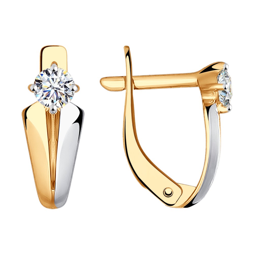 

Серьги женские из золота SOKOLOV 027194, фианит, 027194