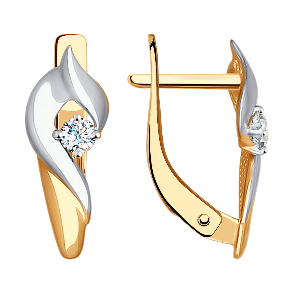 

Серьги из золота SOKOLOV 027317, фианит, 027317