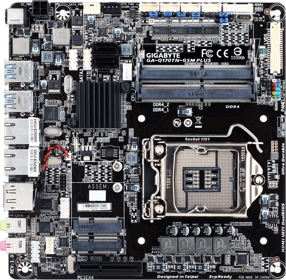 

Материнская плата GIGABYTE GA-H110TN, GA-H110TN
