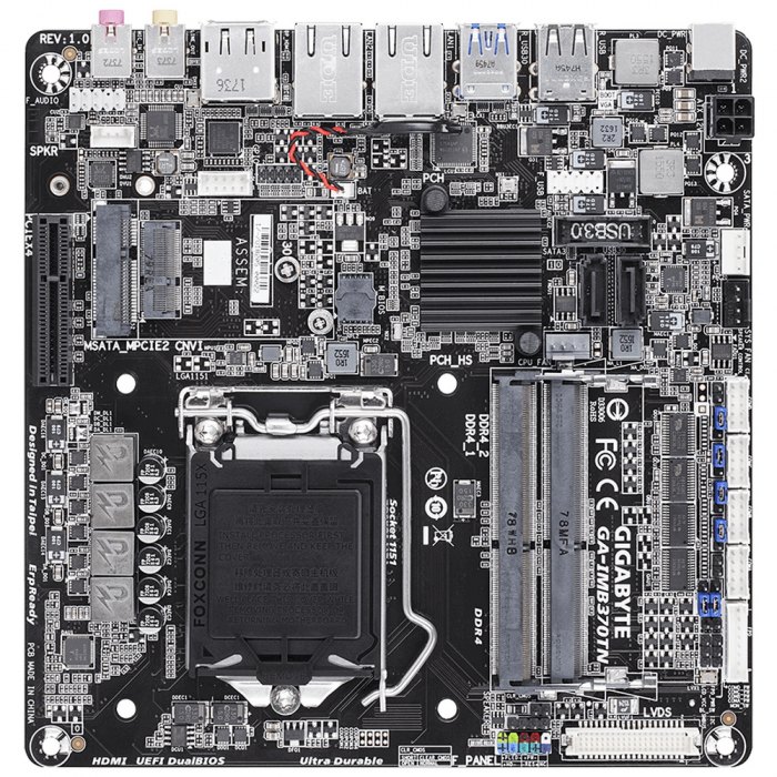 фото Материнская плата gigabyte ga-imb370tn