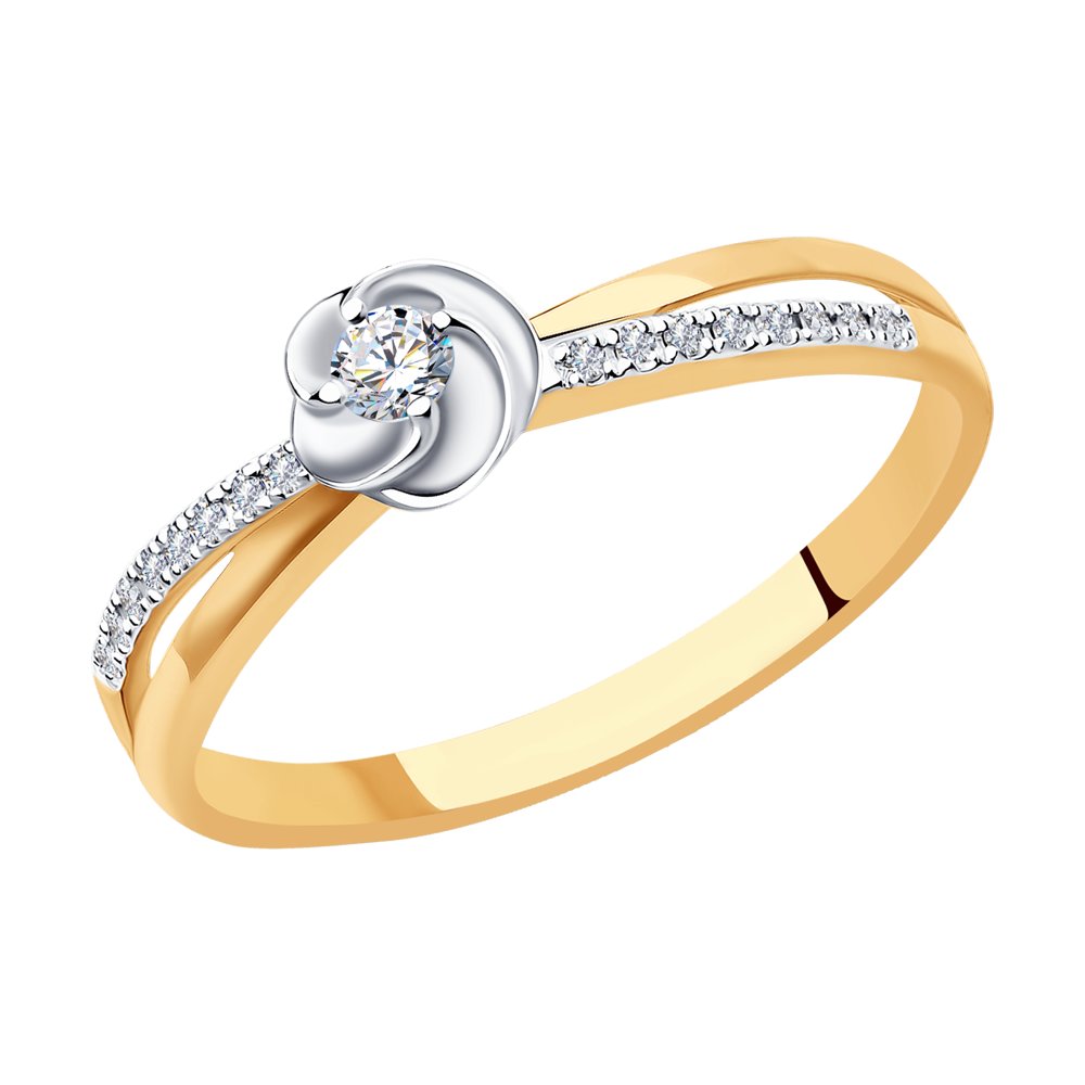 

Кольцо из золота р. 16 SOKOLOV Diamonds 1011444, бриллиант, 1011444