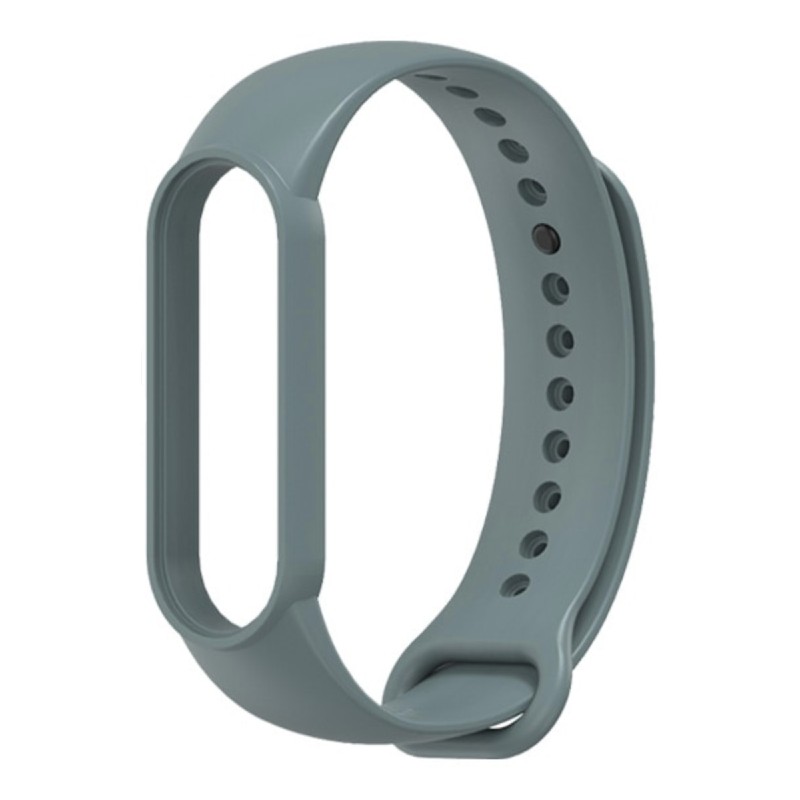 

Силиконовый ремешок Mijobs для Xiaomi Mi Band 5 / Mi Band 5 NFC (серо-зеленый)