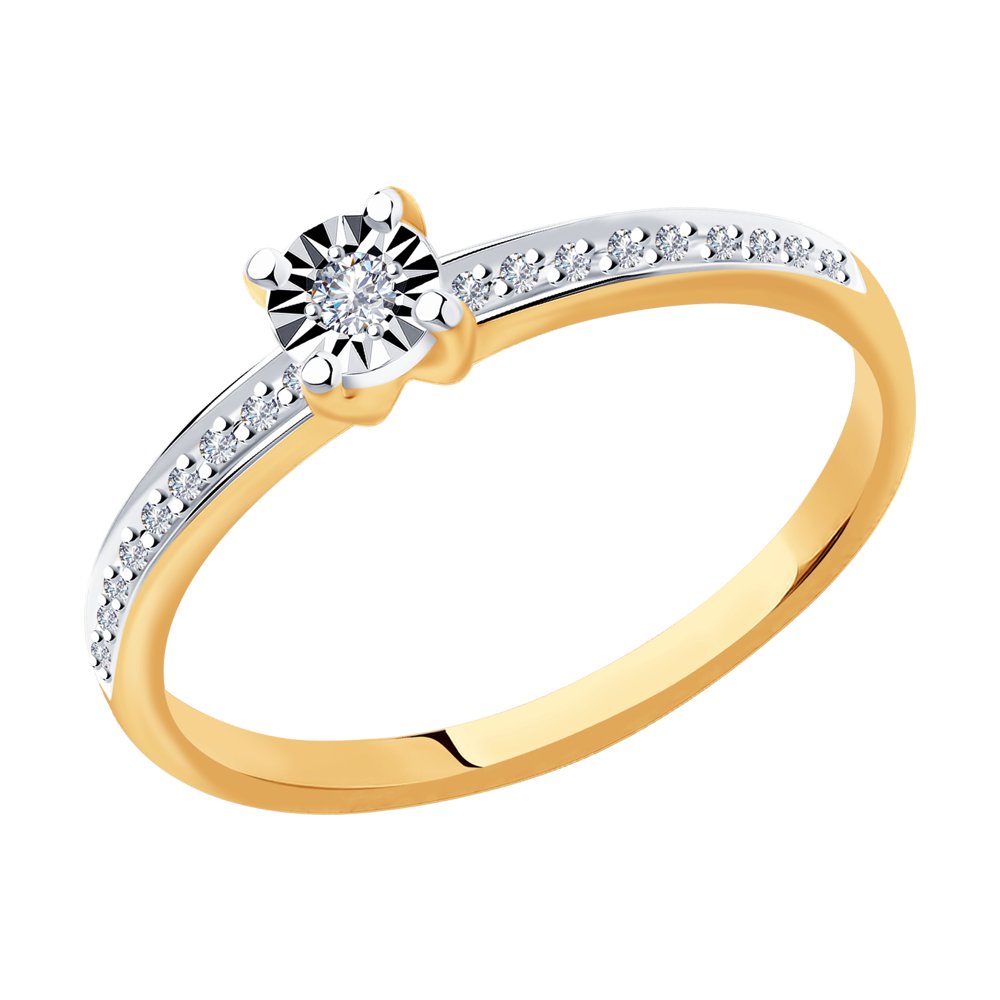 

Кольцо из золота р. , SOKOLOV Diamonds 1011979_,, бриллиант, 1011979_16,5
