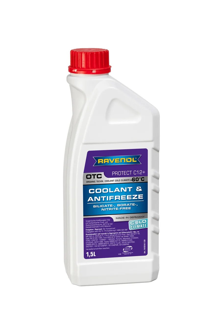 фото Антифриз ravenol otc cold climate -60° с (1,5л) готовый