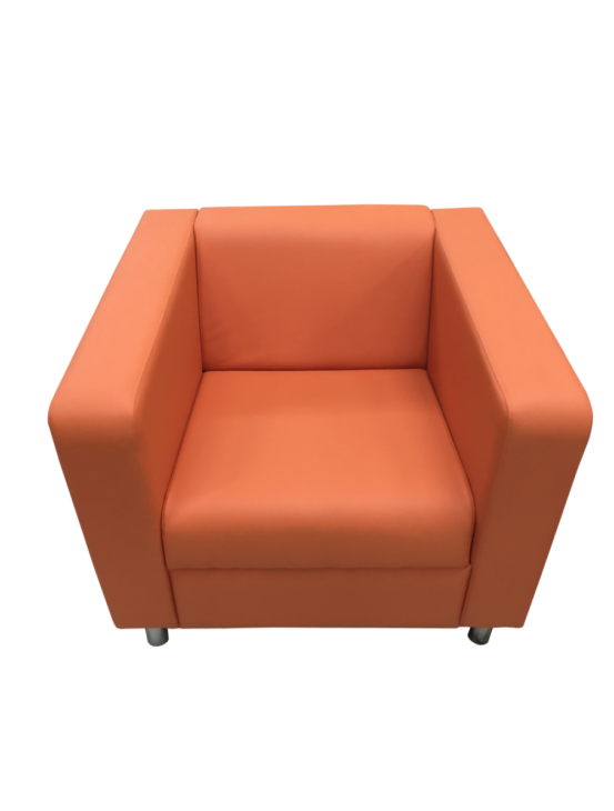 Кресло Мягкий офис, Аполло Экокожа Pegaso, оранжевый
