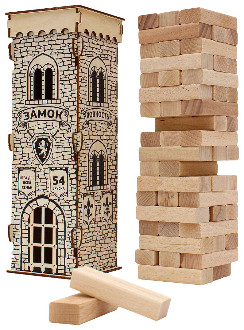 фото Деревянная игра miland башня. замок 28,5 см дк-2264