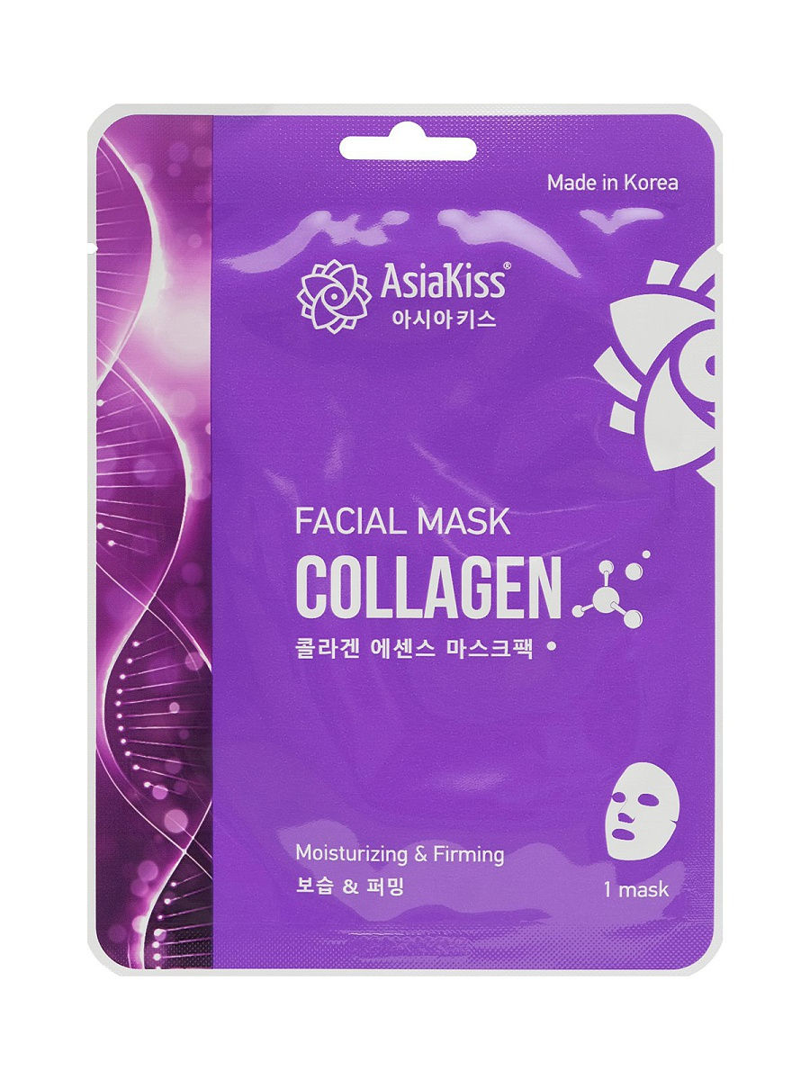 

Маска для лица с коллагеном Asiakiss collagen essence facial mask