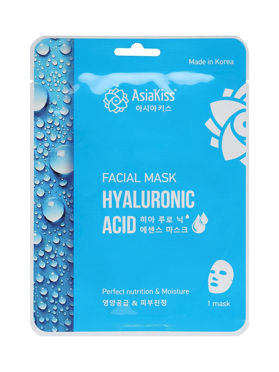 фото Маска с гиалуроновой кислотой hyaluronic essence facial mask asiakiss