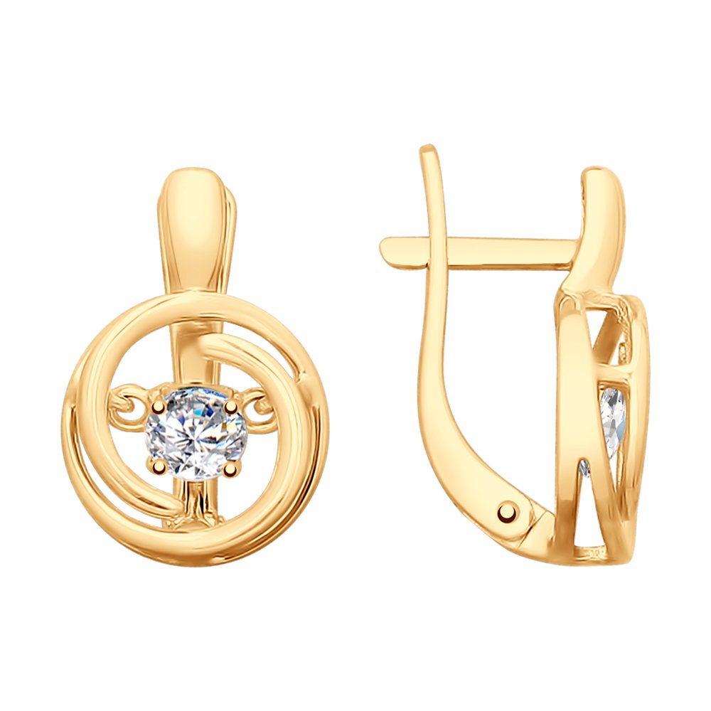 

Серьги из серебра SOKOLOV 93020897, фианит, 93020897